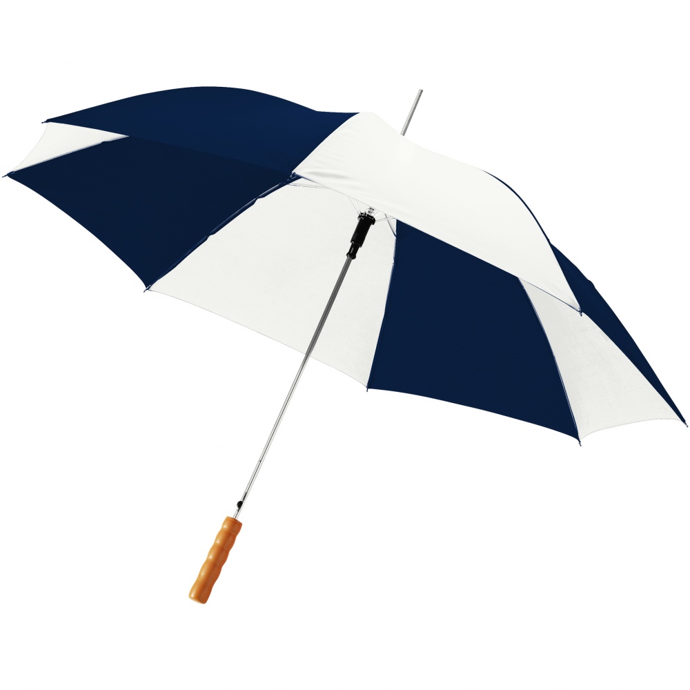 Logo trade business gifts image of: 23" Lisa automatic umbrella, dark blue/white