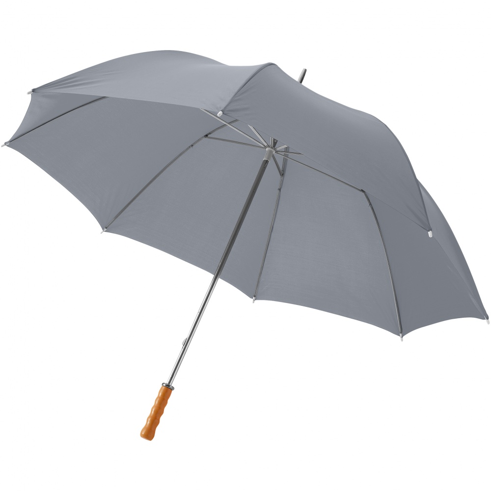 Logo trade promotional giveaway photo of: Karl 30" golf umbrella, grey