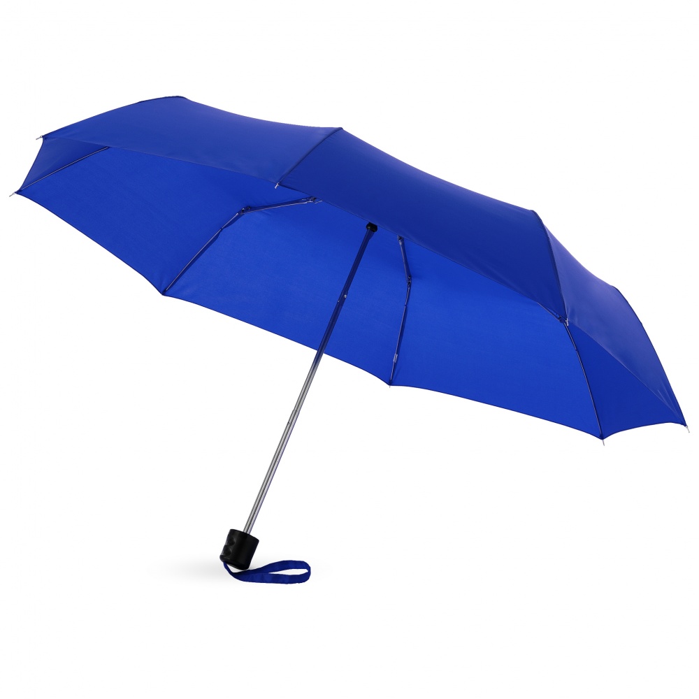 Logo trade promotional merchandise image of: Ida 21.5" foldable umbrella, royal blue