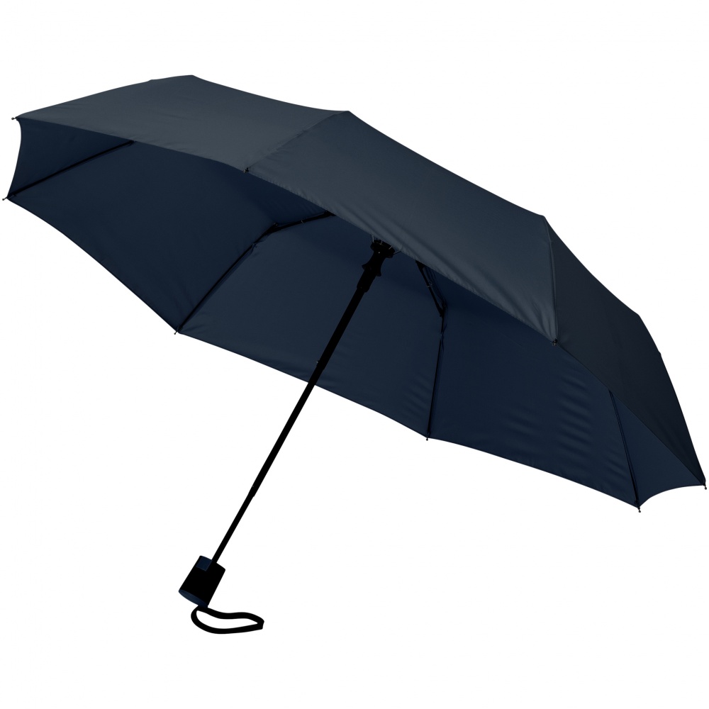 Logotrade promotional items photo of: 21" 3-section Wali  auto open umbrella, navy