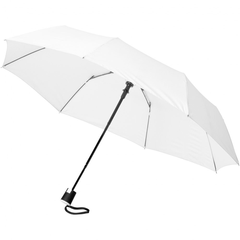 Logotrade promotional merchandise picture of: 21" 3-section auto open umbrella Wali , white