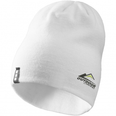 Logo trade promotional giveaways picture of: Level Beanie, white