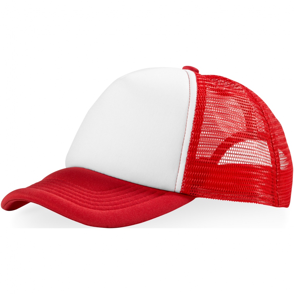 Logo trade advertising products image of: Trucker 5-panel cap, red