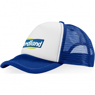 Logo trade promotional gift photo of: Trucker 5-panel cap, blue