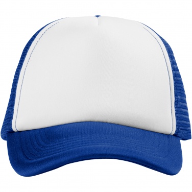 Logo trade promotional giveaway photo of: Trucker 5-panel cap, blue