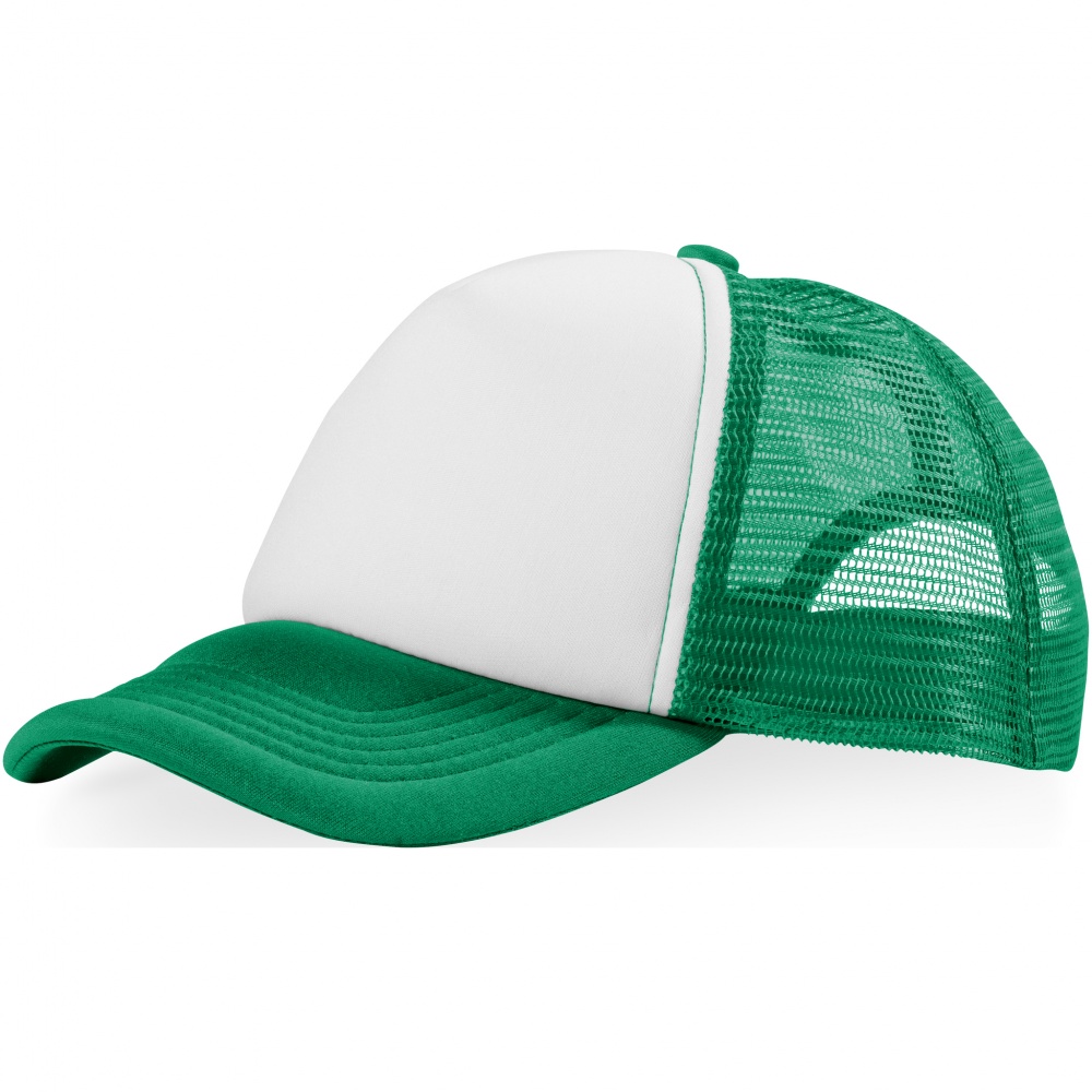 Logotrade promotional giveaway image of: Trucker 5-panel cap, green