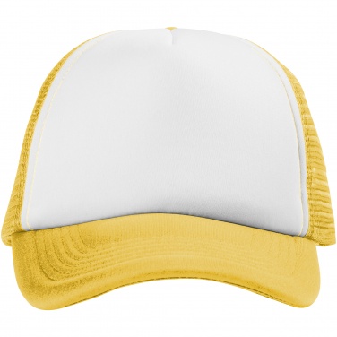 Logo trade promotional items image of: Trucker 5-panel cap, yellow