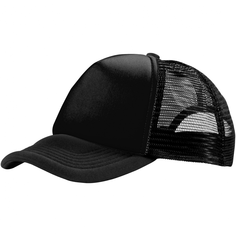 Logotrade promotional gift picture of: Trucker 5-panel cap, black