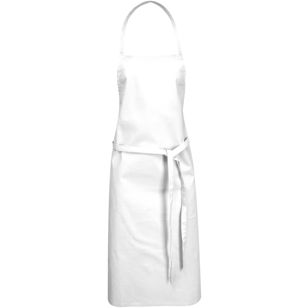 Logo trade promotional giveaways picture of: Reeva Cotton Apron, white