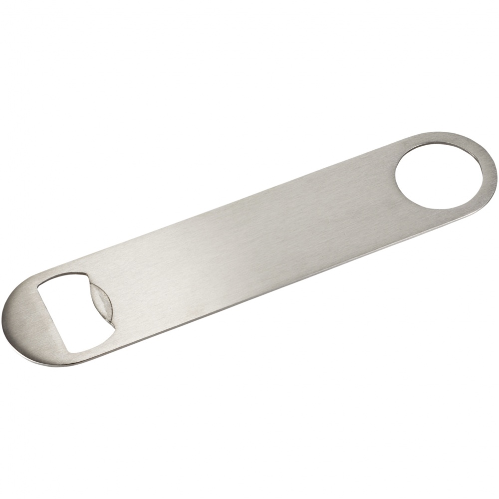 Logo trade promotional giveaways picture of: Paddle bottle opener, silver