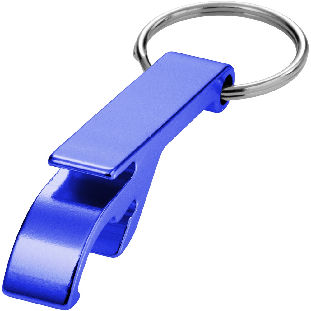 Logotrade promotional merchandise picture of: Tao alu bottle and can opener key chain, blue