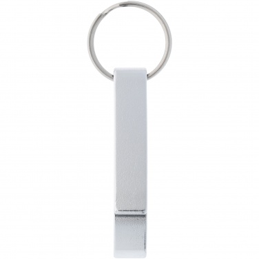 Logotrade promotional giveaway picture of: Tao alu bottle and can opener key chain, silver