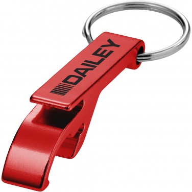 Logotrade promotional items photo of: Tao alu bottle and can opener key chain, red