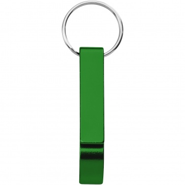 Logotrade promotional item image of: Tao alu bottle and can opener key chain, green