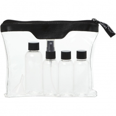 Logo trade corporate gift photo of: Munich airline approved travel bottle set, black