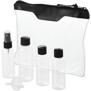 Logotrade corporate gifts photo of: Munich airline approved travel bottle set, black