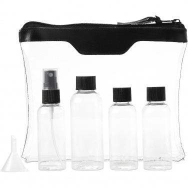 Logotrade business gift image of: Munich airline approved travel bottle set, black