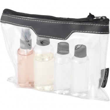 Logotrade corporate gift image of: Munich airline approved travel bottle set, black