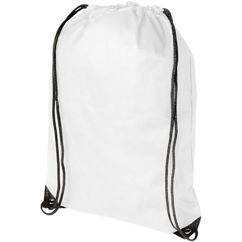 Logo trade promotional gifts image of: Evergreen non woven premium rucksack eco, white