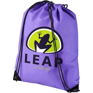 Logo trade advertising product photo of: Evergreen non woven premium rucksack eco, purple