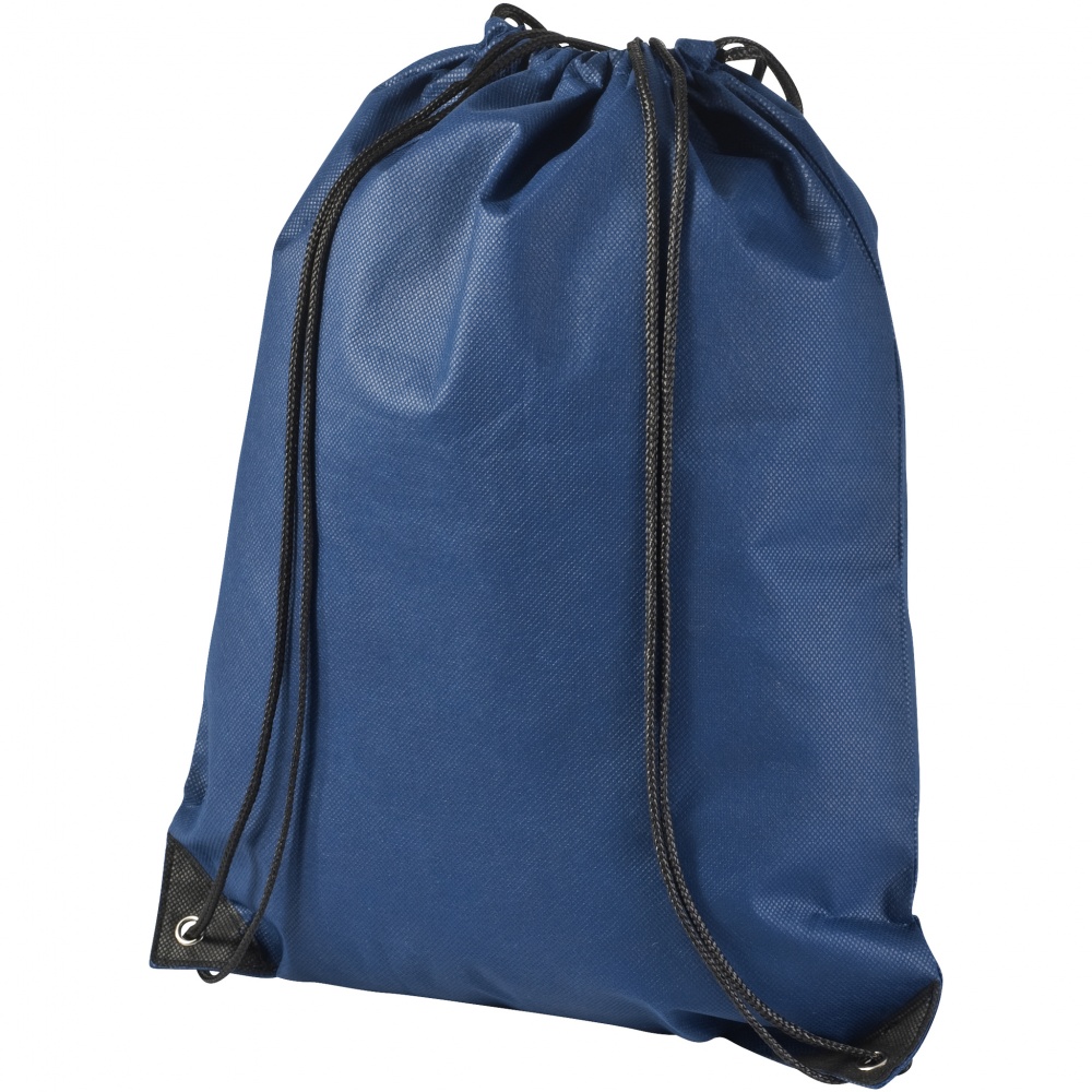 Logo trade promotional items picture of: Evergreen non woven premium rucksack eco, dark blue