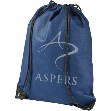 Logo trade business gift photo of: Evergreen non woven premium rucksack eco, dark blue