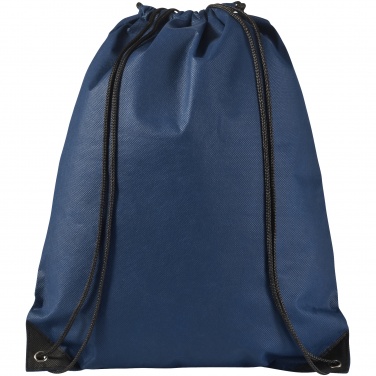 Logo trade promotional giveaway photo of: Evergreen non woven premium rucksack eco, dark blue