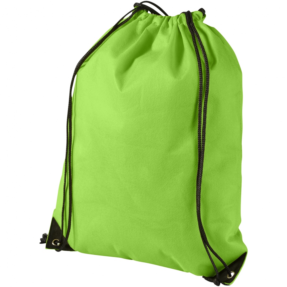 Logotrade business gift image of: Evergreen non woven premium rucksack eco, light green