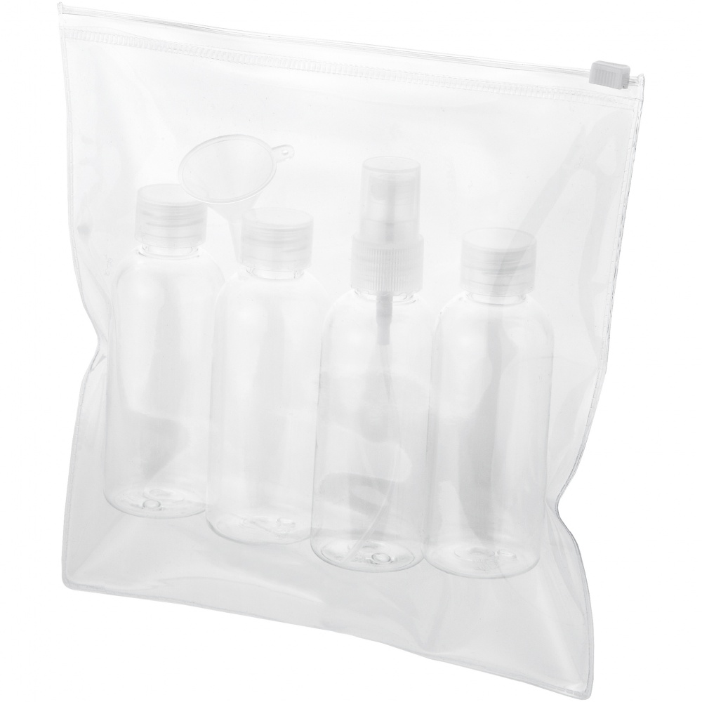 Logo trade advertising product photo of: Tokyo airline approved travel bottle set, white