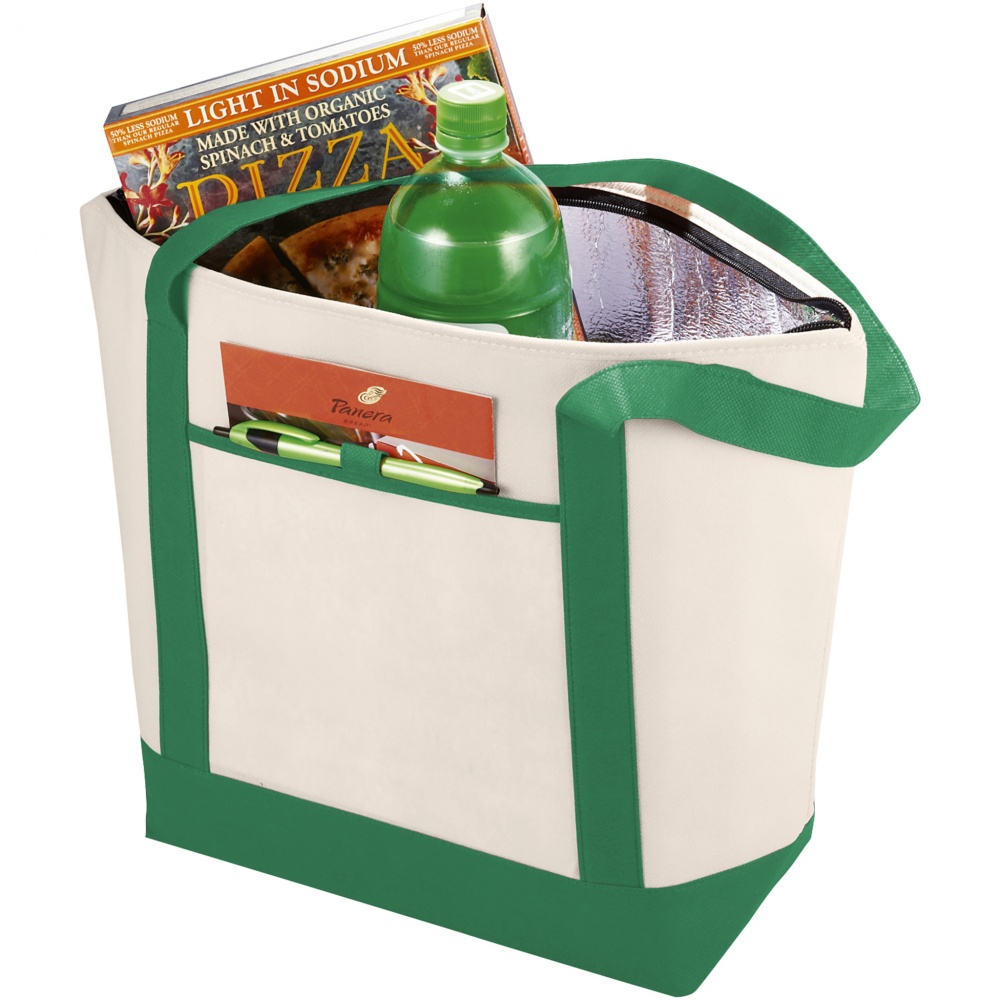 Logo trade promotional products image of: Lighthouse cooler tote, green