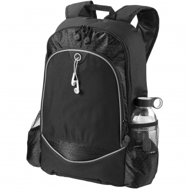 Logo trade promotional giveaways image of: Benton 15" laptop backpack, black