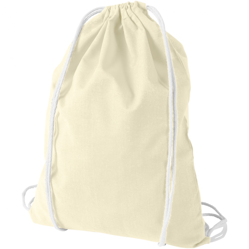 Logotrade promotional gifts photo of: Oregon cotton premium rucksack, natural white