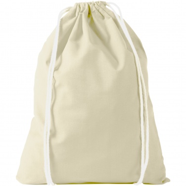 Logo trade advertising product photo of: Oregon cotton premium rucksack, natural white