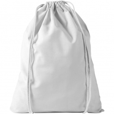 Logo trade corporate gifts image of: Oregon cotton premium rucksack, light grey