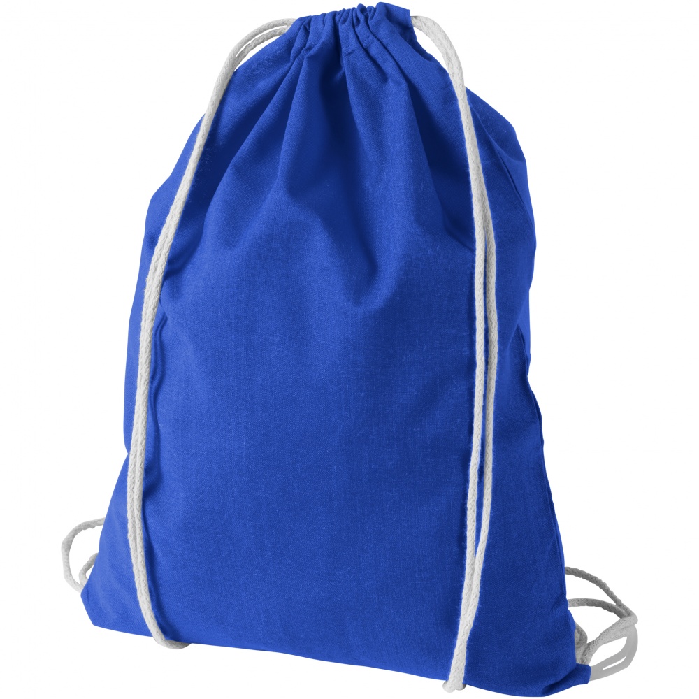 Logotrade advertising product image of: Oregon cotton premium rucksack, blue