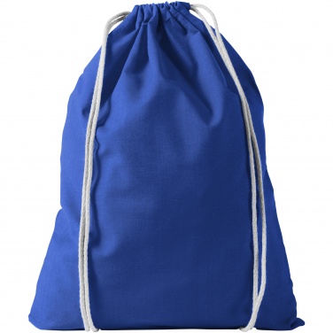 Logotrade promotional giveaway picture of: Oregon cotton premium rucksack, blue