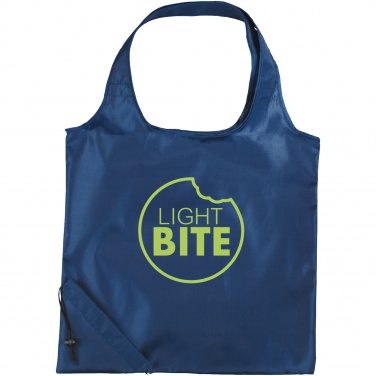 Logo trade promotional merchandise image of: The Bungalow Foldaway Shopper Tote, navy blue