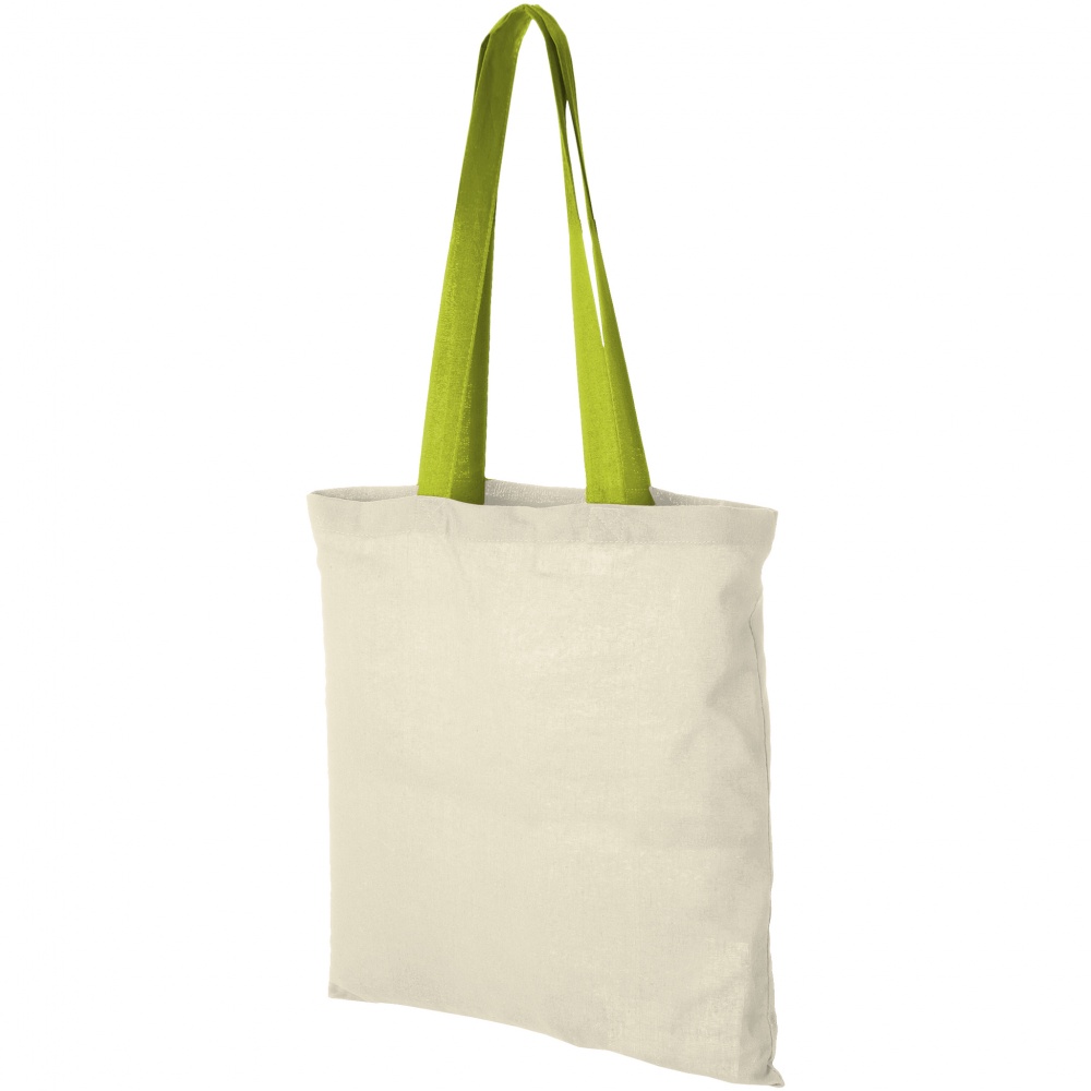 Logo trade promotional merchandise image of: Nevada Cotton Tote, green