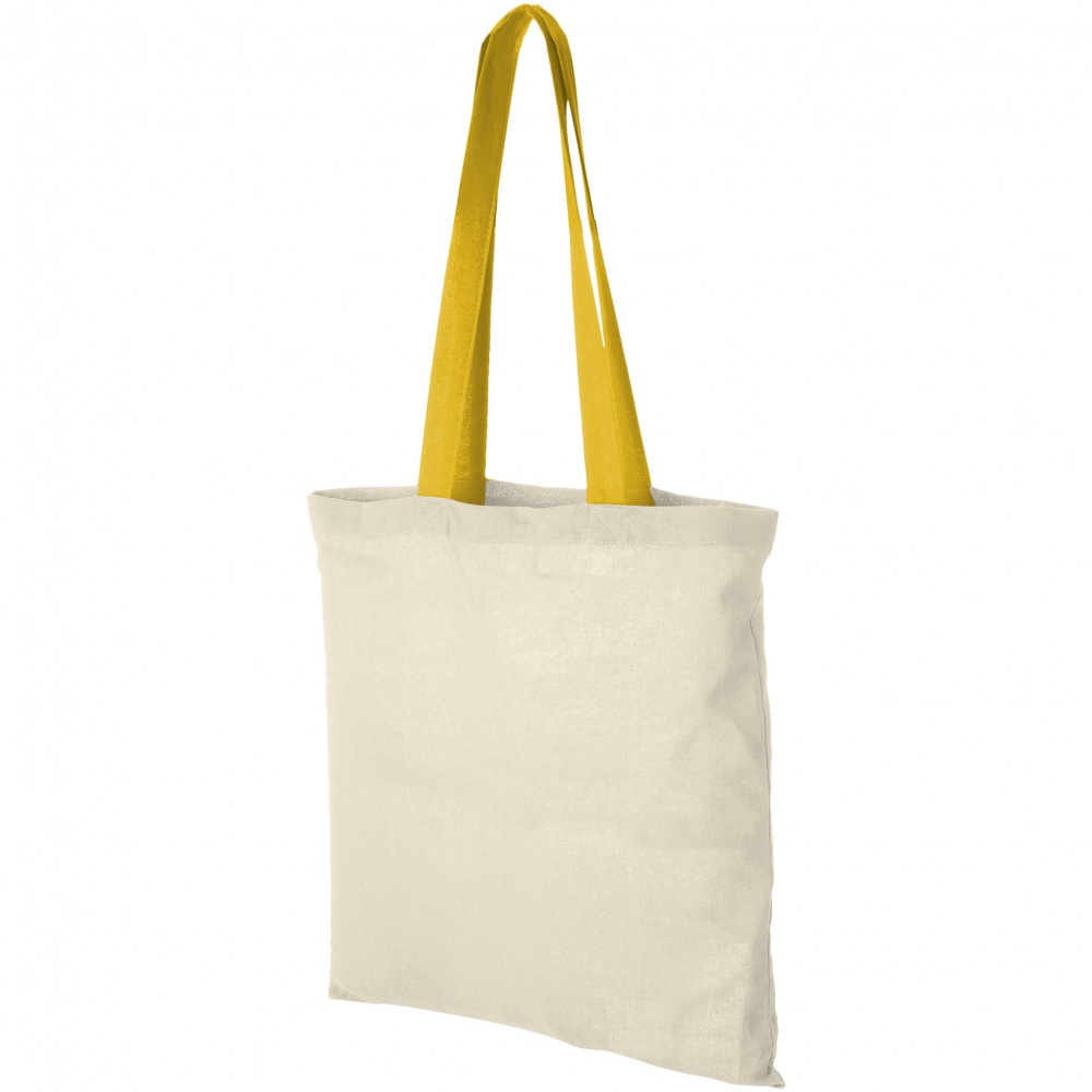 Logo trade promotional gifts image of: Nevada Cotton Tote, yellow