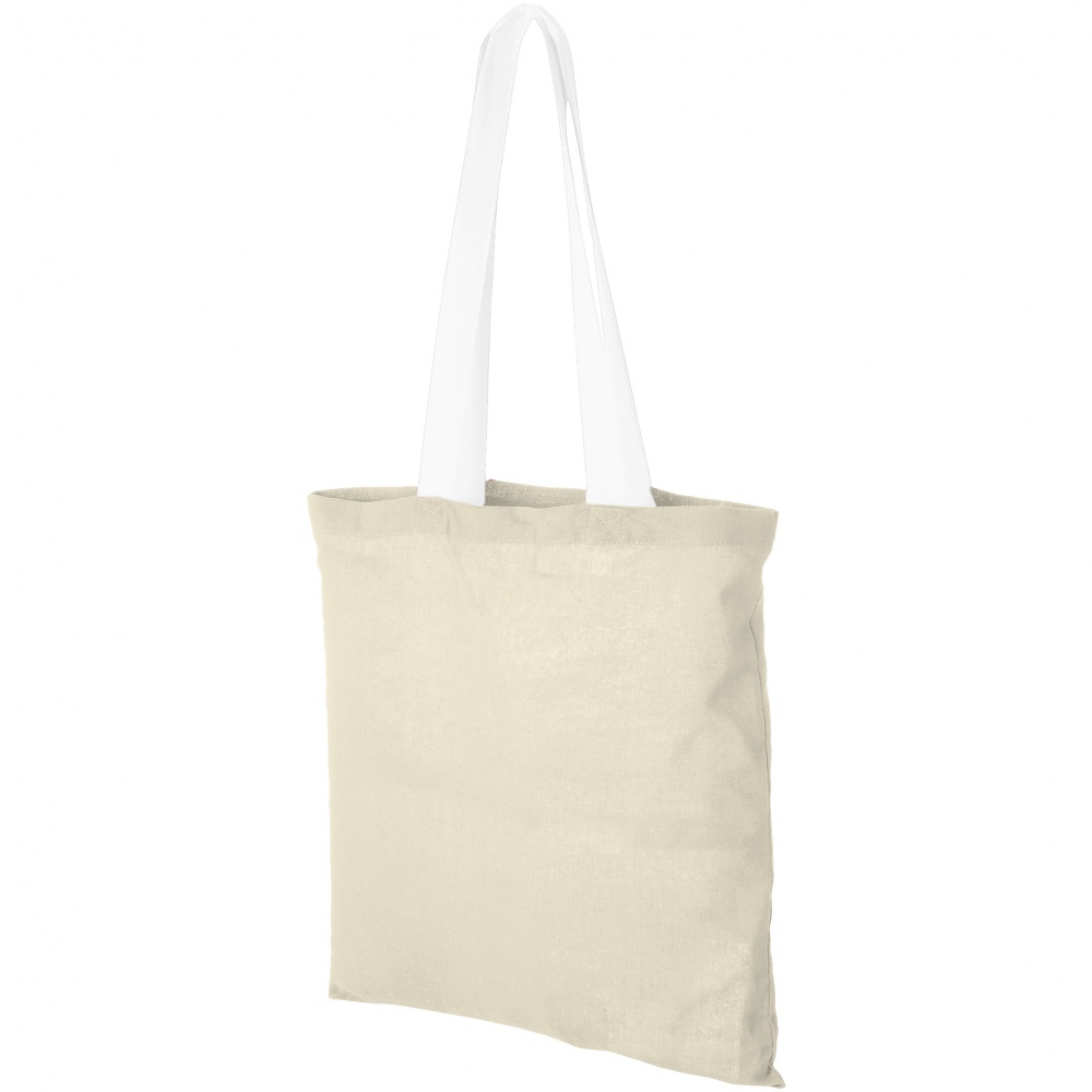 Logo trade promotional gifts image of: Nevada Cotton Tote, white