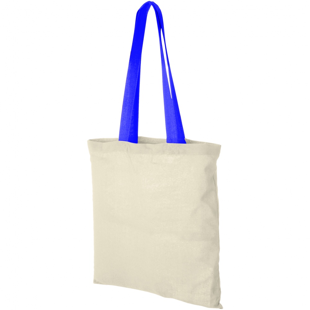 Logo trade promotional gifts image of: Nevada Cotton Tote, light blue