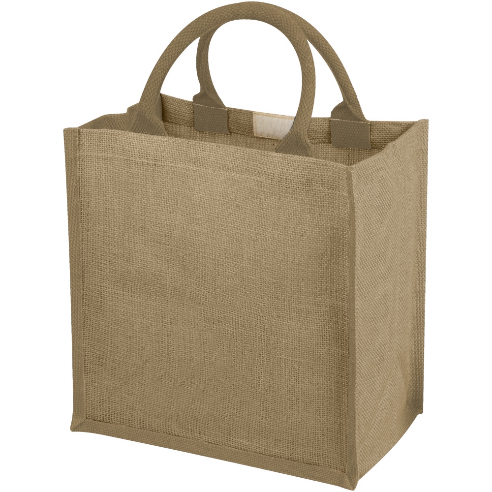 Logotrade promotional merchandise image of: Chennai jute gift tote, beige