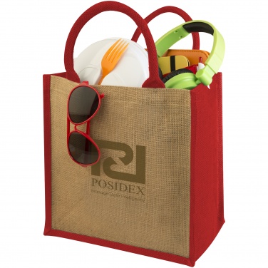 Logotrade corporate gift image of: Chennai jute gift tote, red