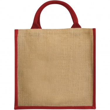 Logotrade promotional product image of: Chennai jute gift tote, red