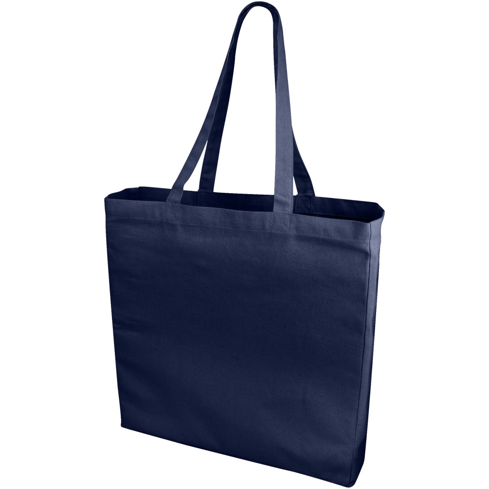 Logo trade promotional gifts image of: Odessa cotton tote, navy