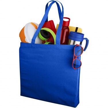 Logo trade promotional giveaway photo of: Odessa cotton tote, blue