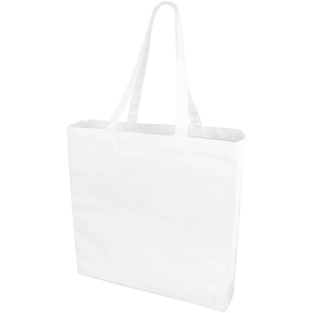 Logo trade promotional merchandise photo of: Odessa cotton tote, white