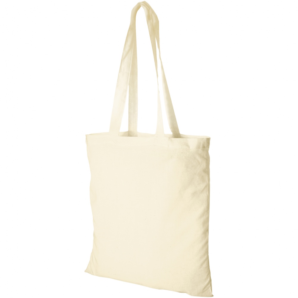 Logo trade promotional product photo of: Madras Cotton Tote, beige