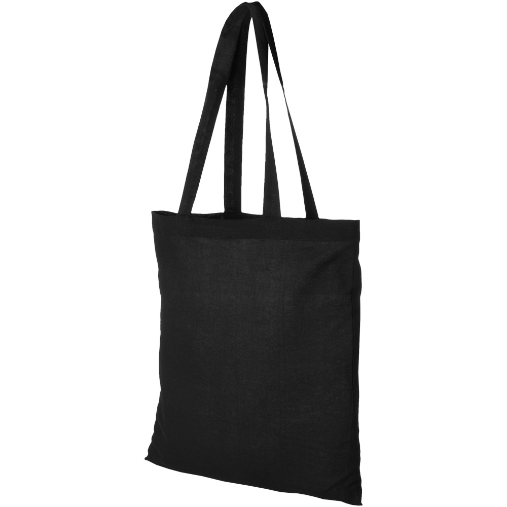 Logo trade business gifts image of: Madras Cotton Tote, black