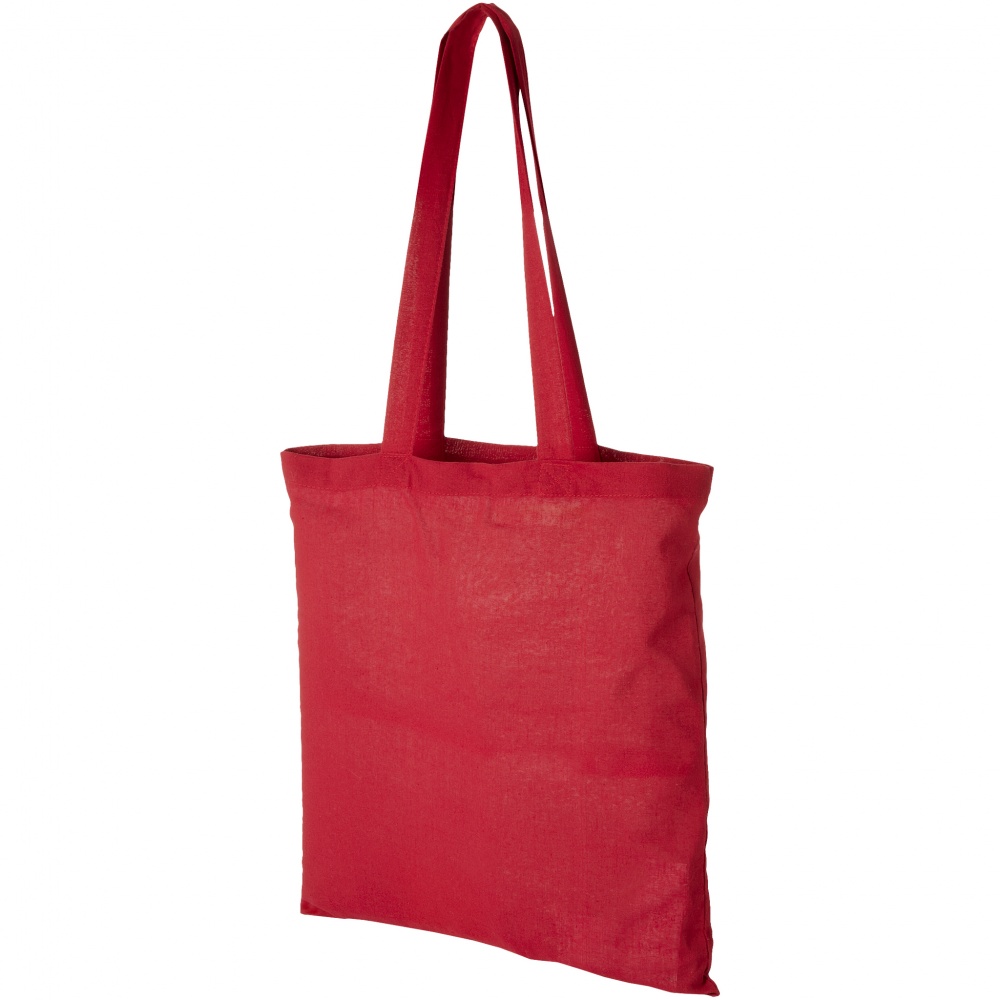 Logo trade promotional gifts picture of: Madras Cotton Tote, red